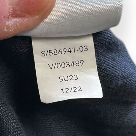 ATHLETA Women’s Granite Blue Strap Waist Linen Cropped Pants Size 2 - Picture 6 of 7